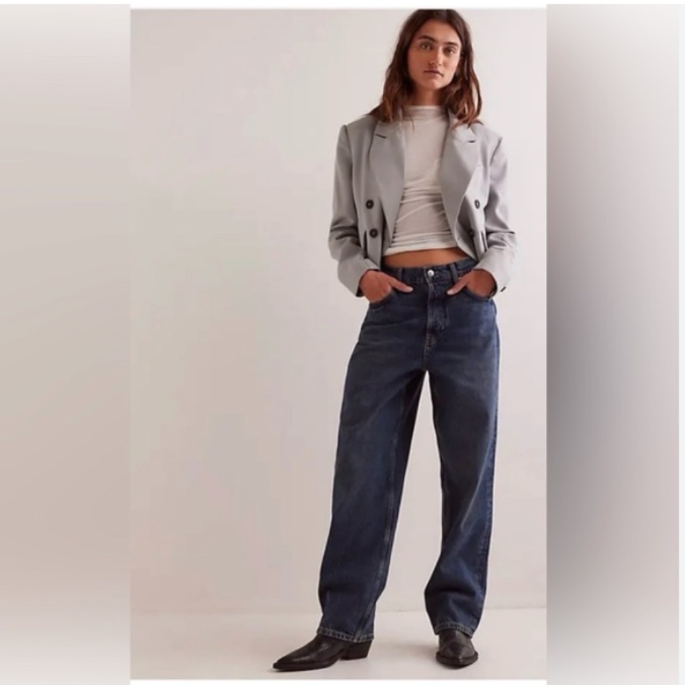 NWT Free People We The Free Cora Slouchy Baggy Jeans 27